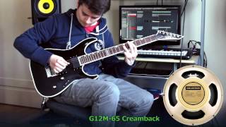 Celestion Creamback comparison H75 vs M65 [upl. by Assetak]