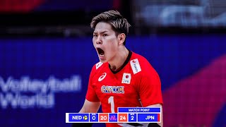 YUJI NISHIDA DESTROYED Netherlands in Mens VNL 2024 [upl. by Jowett]