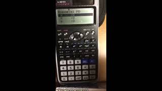 Casio fx 991EX Binomial Calculation [upl. by Vallery]