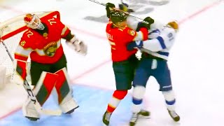 Anton Lundell Steven Stamkos High Sticking  Panthers vs Lightning Game 5  2024 NHL Playoffs [upl. by Adyam]