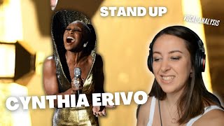 CYNTHIA ERIVO Stand Up Oscars 2020  Vocal Coach Reacts  analysis  Jennifer Glatzhofer [upl. by Angelia8]