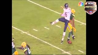 Packers block Chicagos punt by kicking the ball 2014 [upl. by Camile]