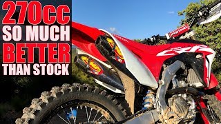 Dialed in Honda CRF250RX big bore mapping full FMF  what a difference [upl. by Htennaj]