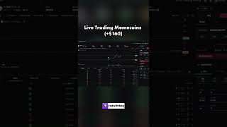 I Made 160 Trading Memecoins Live [upl. by Llertnod171]