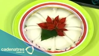 Deliciosa gelatina navideña  Recetas de postres navideños  Cómo hacer postres navideños [upl. by Enyrehtak888]