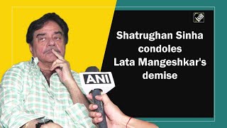 Shatrughan Sinha condoles Lata Mangeshkars demise [upl. by Aram293]