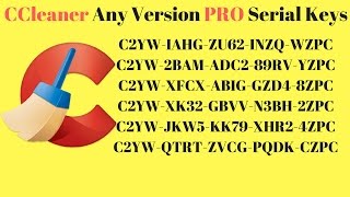 Ccleaner professional any Version Serial Keys 2017 [upl. by Dlaregztif]