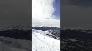 People who go snowboarding in Vemdalsskalet Vemdalen Jämtland in the north of Sweden [upl. by Andrel]