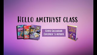 Childrens Author Chris Callaghan says Hello to Amethyst Class [upl. by Aillemac]