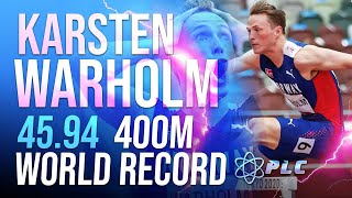 Karsten Warholm 4594 400M Hurdles World Record Breakdown  Best Race In Olympic History [upl. by Onitnatsnoc]