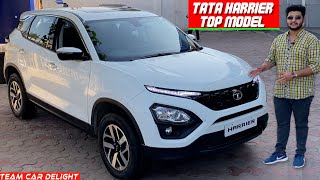 Tata Harrier 2022  Walkaround in Hindi  Team Car Delight [upl. by Bonnette]