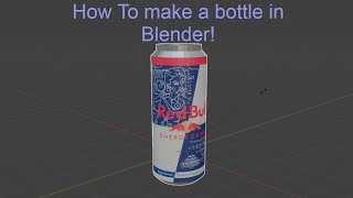 How to make a bottle in Blender [upl. by Kirk127]