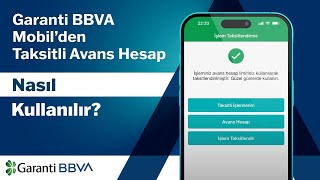 Garanti BBVA Mobil’den Taksitli Avans Hesap Nasıl Kullanılır İşlem Taksitlendirme Nasıl Yapılır [upl. by Kcirddor76]