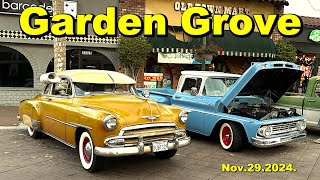 Classic Car Show Historic Main Street Nov292024 Garden Grove California [upl. by Fezoj]