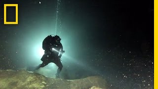 Diving in a Sacred Maya Cave  National Geographic [upl. by Granniah106]