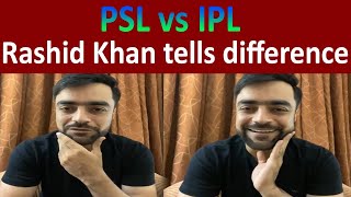 Rashid Khan tells crowd difference of PSL and IPL [upl. by Ennairak]