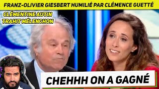 Clémence Guetté humilie Franz Olivier Giesbert Clémentine Autain trahit Mélenchon et NFP [upl. by Oijimer458]