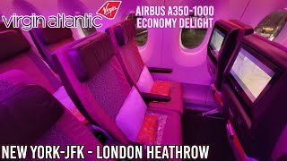 Flying Virgin Atlantics STUNNING Airbus A3501000  Economy Delight  New York  London [upl. by Sanborne]