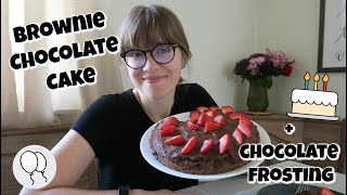 Brownie Chocolate Cake Oil Free amp Refined Sugar Free [upl. by Gnehs]