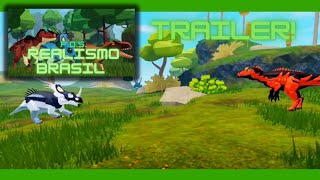 ROBLOX PREHISTORIA DINOSAUR SURVIVAL Trailer Realismo link nos comentários [upl. by Lohse]