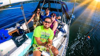 SAILING TO CHACACHACARE ISLAND  HAUNTED LEPER ISLAND  SPADE FISH HOOK UP [upl. by Oilejor]