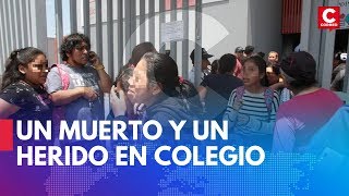 Un muerto y un herido en colegio Trilce de Villa El Salvador ⛔ [upl. by Yendor]