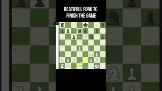 beatifull fork chess game end chess shorts chessmemes [upl. by Haras]