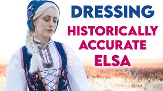 What Would Elsa ACTUALLY Wear Getting Dressed in 1840s Norwegian Bunad  Historically Accurate GRWM [upl. by Oiruam]