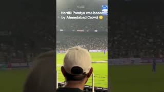 👎Hardik Pandey was Booed By Ahmedabad Crowd  IPL 2024 shorts youtubeshorts sportstk [upl. by Lepley31]