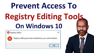 How To Prevent Access To Registry Editing Tools On Windows 10 [upl. by Georgie]