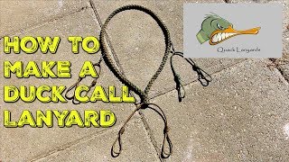 HOW TO Make a DUCK CALL LANYARD [upl. by Frear725]