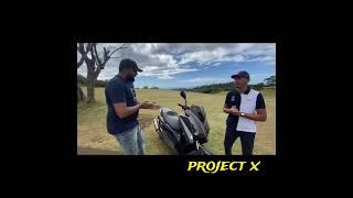 Yamaha 125 XMax qui passe de 9 à 18 chevaux à la roue ‼️ project x [upl. by Hultin890]