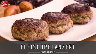 Frikadellen Buletten Fleischpflanzerl selber machen Low Carb [upl. by Rokach]