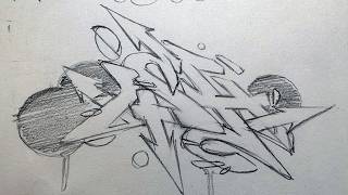 Como hacer graffitis paso a paso graffiti art [upl. by Sanger867]