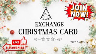 TZED GAMES LIVE Christmas Card Exchange 2024 [upl. by Anauqcaj]