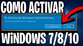 COMO ACTIVAR WINDOWS 7 8 10 SIN PROGRAMAS I FÁCIL I 2019 [upl. by Htial197]