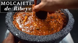 Chicharrón de Ribeye en Molcajete  La Capital [upl. by Pompei]