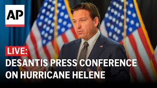 LIVE Florida Gov Ron DeSantis holds press briefing on Hurricane Helene [upl. by Relyks]