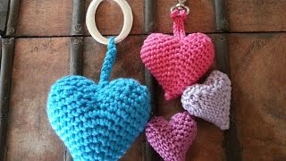 Tutorial corazon 3D crochetganchillo [upl. by Anil28]