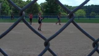 Highland Orange Crush ASA Softball Kayla Gray RBI Single Scores Briana Knackstedt [upl. by Gerda835]