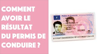 Comment avoir le résultat du permis de conduire [upl. by Anawek]