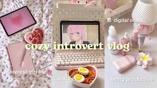 cozy introvert vlog🍦being productive cooking huge haul how I take digital notes 🍥 ft Scrintal [upl. by How13]