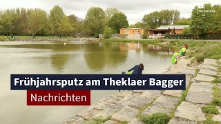 Theklaer Bagger Frühjahrsputz bereitet Wasserfest vor  LZ TV Nachrichten [upl. by Elimac677]