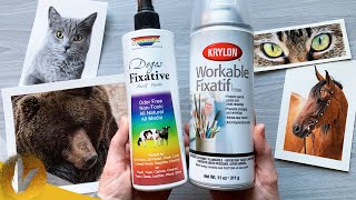 Protect Colored Pencil Drawings  Colored Pencil Fixative Finishes And Sprays [upl. by Pentheam]