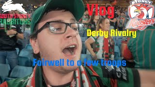 Derby Rivalry Rabbitohs vs Roosters Round 27 NRL Vlog [upl. by Ennael]