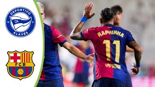 Deportivo Alaves vs Barcelona  Extended Highlights amp All Goals 2024 HD [upl. by Ardnauq731]