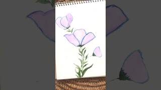 How to painting watercolor flowers art shortvideo short watercolor painting newbeginnings [upl. by Schecter]