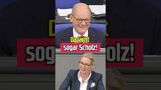 Alice Weidel bringt sogar Scholz zum Lachen aliceweidel [upl. by Demmahum]