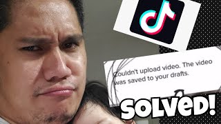 How to Fix “Couldn’t upload video The video was saved to your drafts” on TikTok [upl. by Sahc]