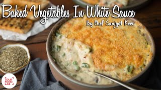 Baked vegetables with white sauce [upl. by Aloibaf]